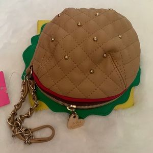 Betsy Johnson Hamburger Wristlet